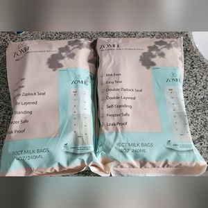 New In Package Zomee Milk And Formula Storage Bags Thick And Durable 180 Count 2